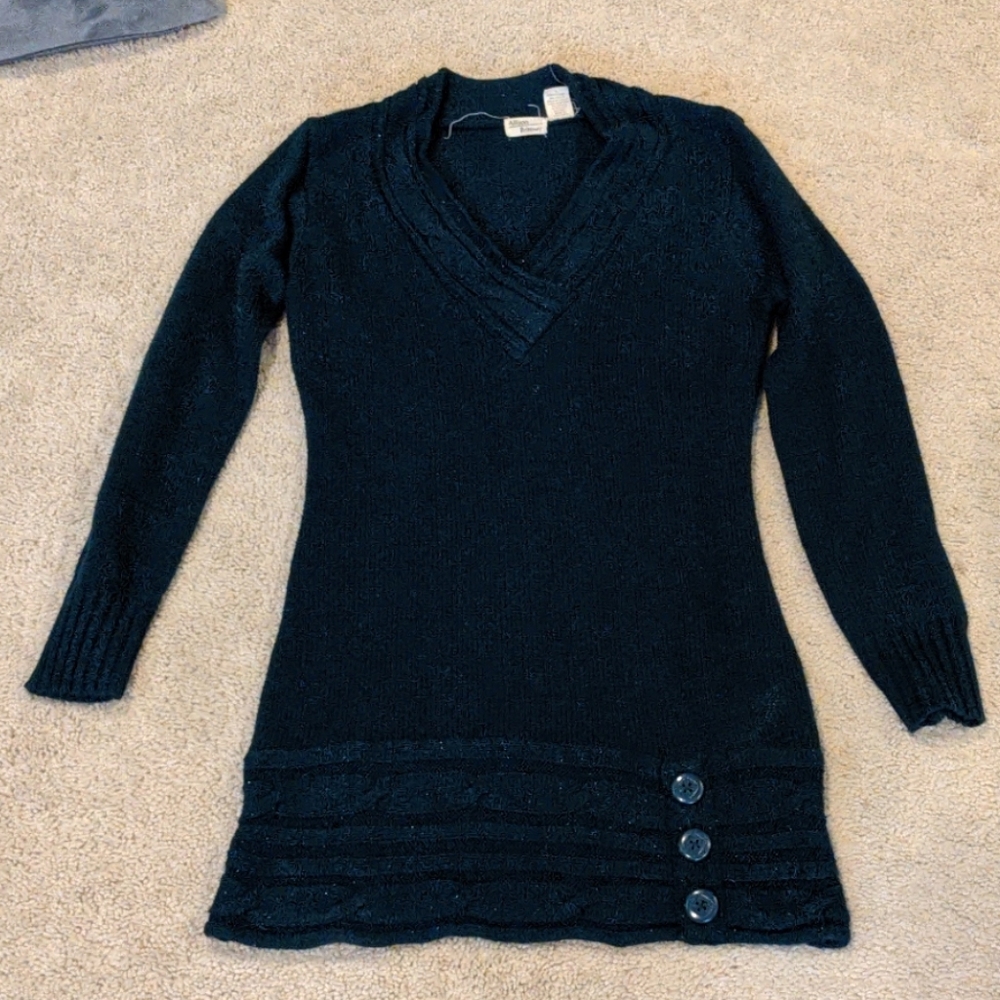 Teal sweater tunic